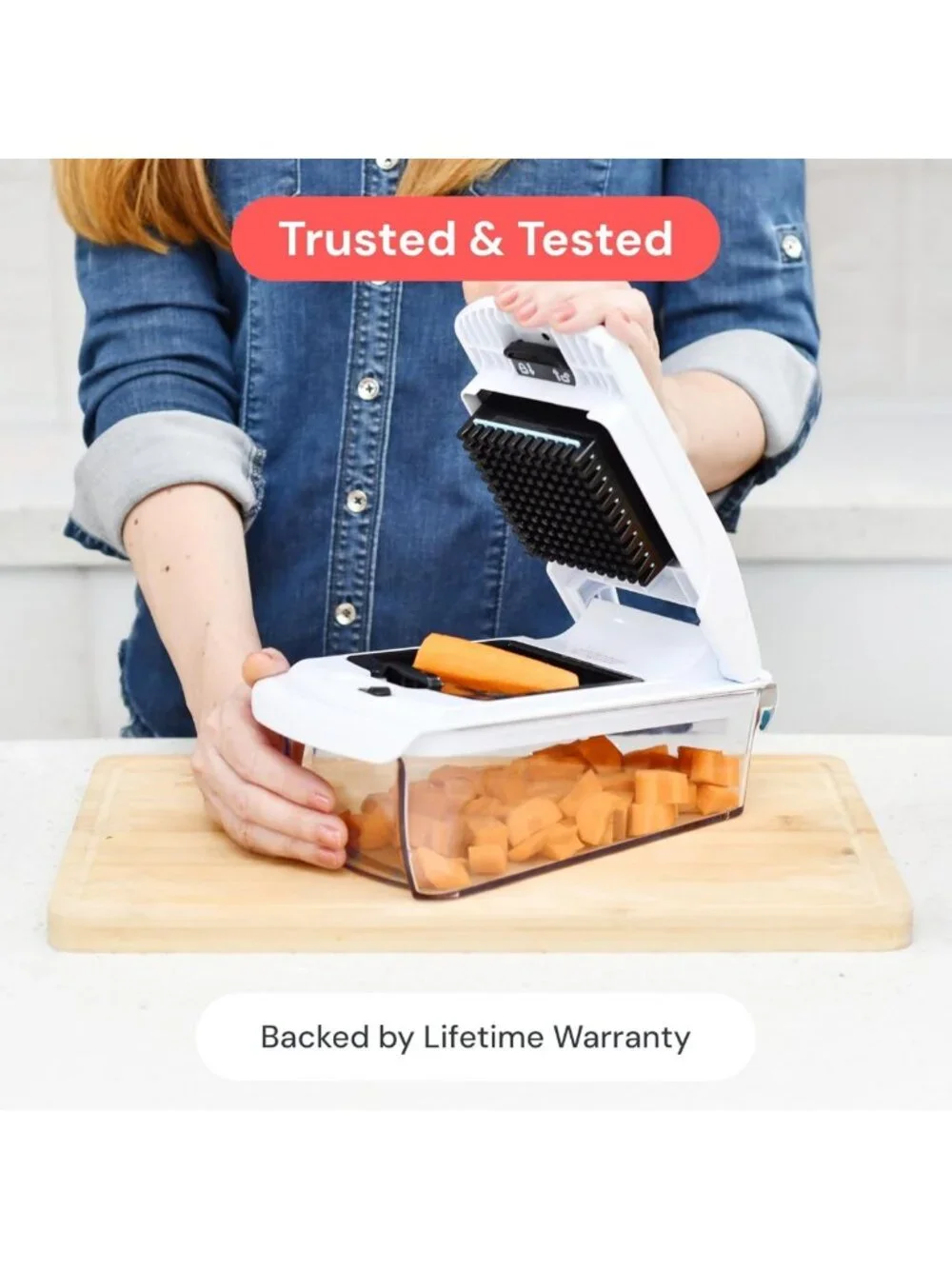 Versatile Vegetable Chopper & Mandoline Slicer - Kitchen Gadget for Easy Meal